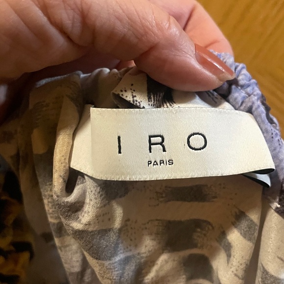 IRO Linert romper  in purple and ocher animal print size 36 small - Picture 5 of 7